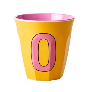 Rice Melamine beker Letter O Rozetinten