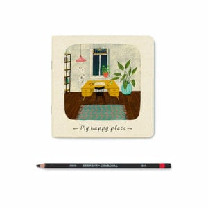 Illu-ster Mini-notitieboekje My Happy Place