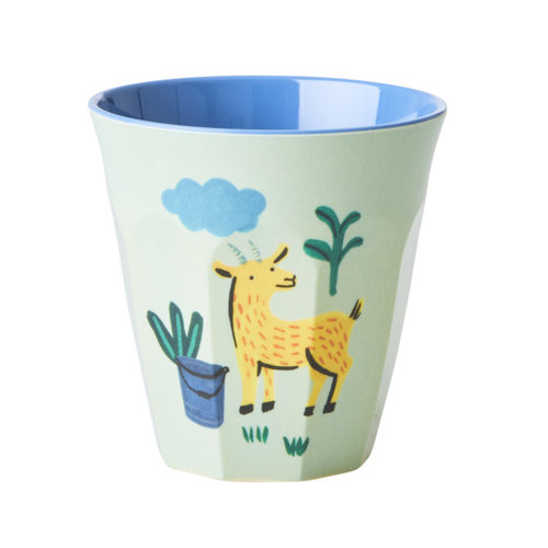 Rice Melamine beker Farm - Goat