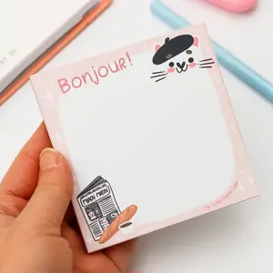 My Sweet Paper Card Memoblok French Cat