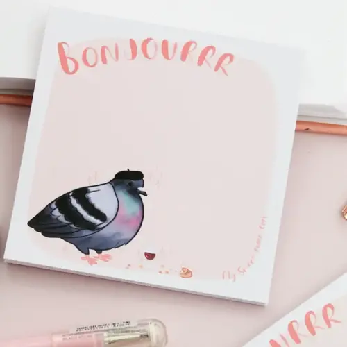 My Sweet Paper Card Memoblok French Pidgeon