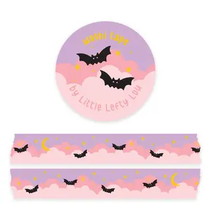 Little Lefty Lou Washi Tape Bats in the Clouds