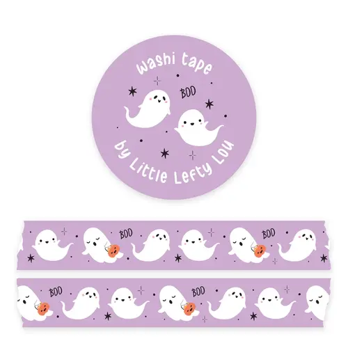 Little Lefty Lou Washi Tape Ghosts Purple