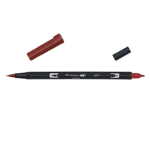 Tombow ABT Dual Brush Pen 837 Wine Red