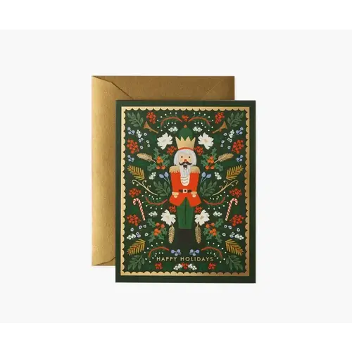 Rifle Paper Co. Kerstkaart Evergreen Nutcracker