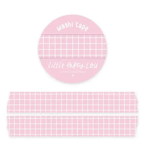 Little Lefty Lou Washi Tape Grid - Pink