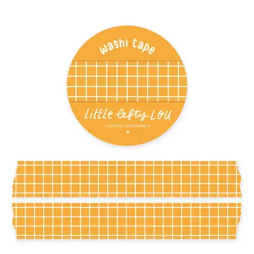 Little Lefty Lou Washi Tape Grid - Yellow Ochre