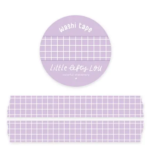 Little Lefty Lou Washi Tape Grid - Lilac