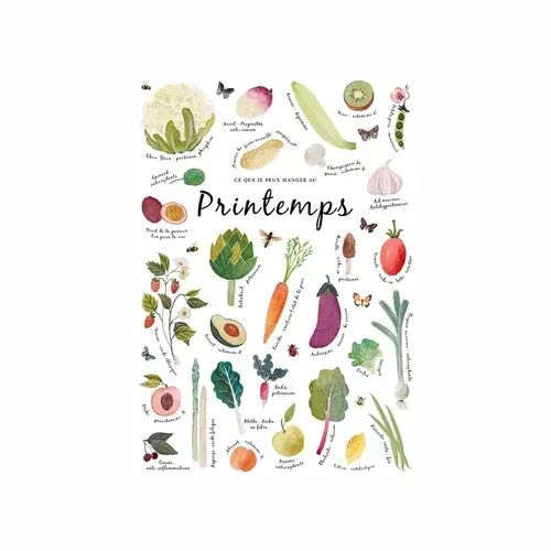 Sonia Cavallini Art Print Fruits & Légumes Printemps