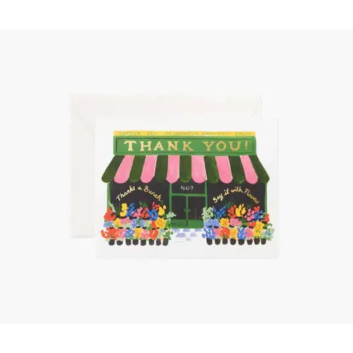 Rifle Paper Co. Wenskaart Flower Shop Thank you