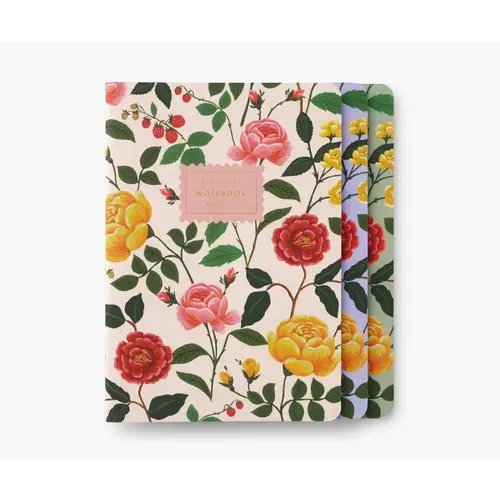 Rifle Paper Co. Set van 3 Notitieboeken Roses