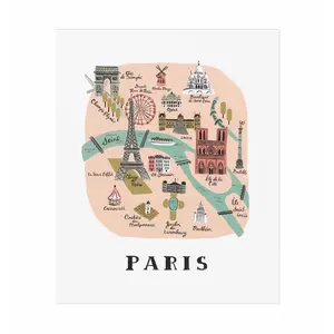 Rifle Paper Co. Art Print Paris Map