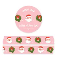 Washi Tape Santa Wreath