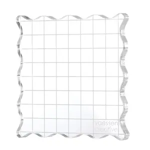 Vaessen creative Acrylblok voor stempels 9x9 cm