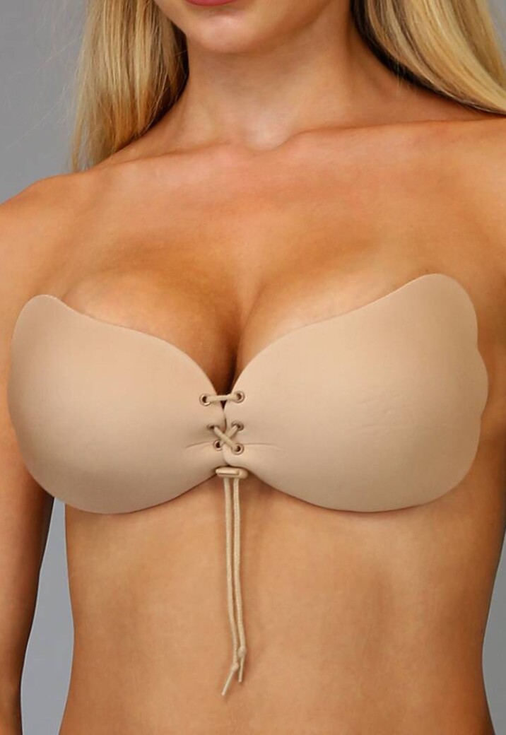Strapless Ultra Push-Up Invisible Bra Nude