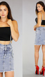 Denim Jeans Rok met Bretels