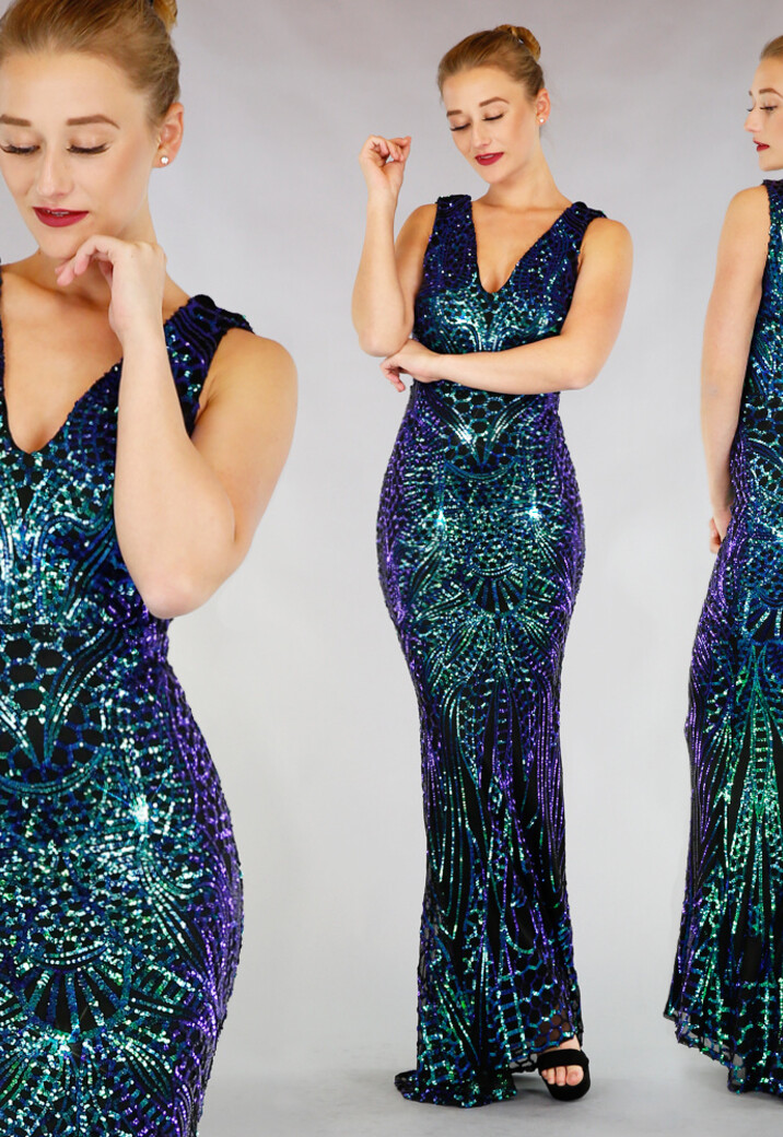 Luxe Mermaid Pailletten Galajurk