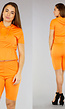 Oranje Two Piece met Biker Short