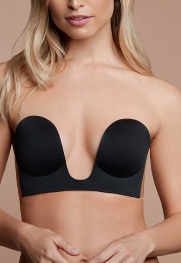 Strapless Ultra Push-Up Invisible Bra Zwart 