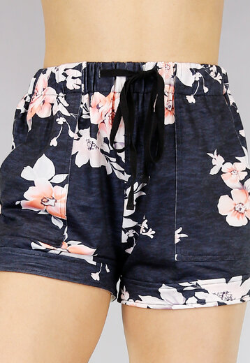 SALE Comfy Short met Bloemenprint