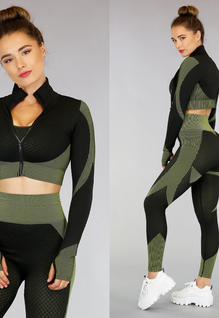 Zwart Sportvestje met Patronen