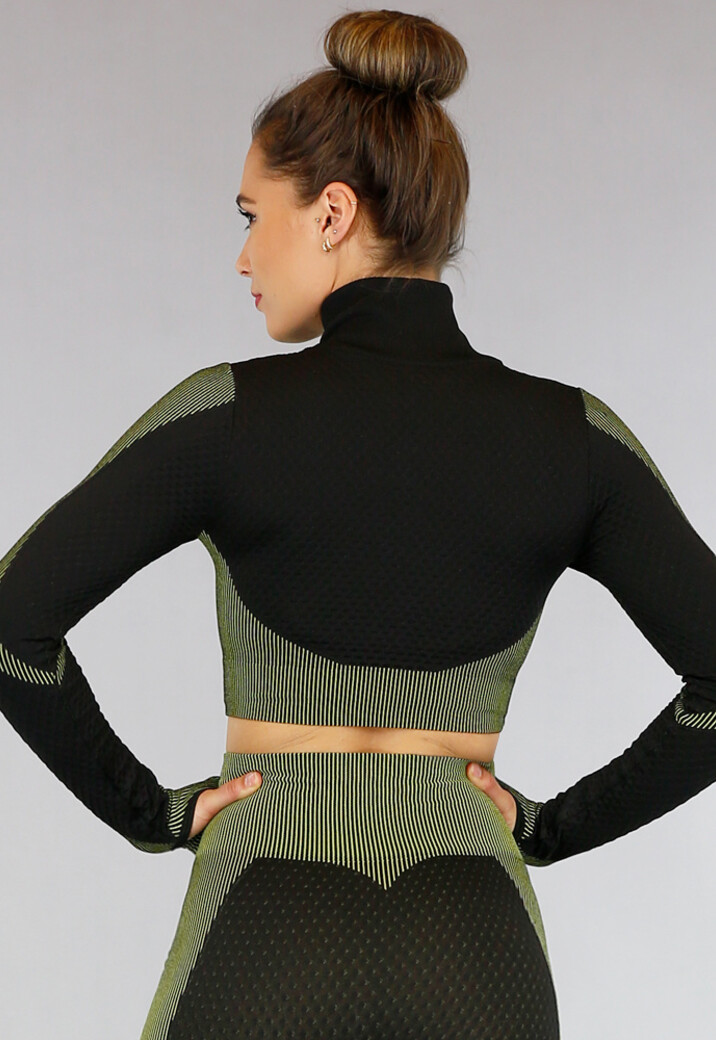 Zwart Sportvestje met Patronen