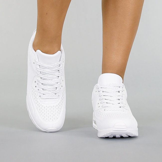 Witte Sneakers met Lucht Zool