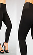 Basic Zwarte Corrigerende High Waist Jegging met Elastische Band