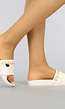 BF2023 Nude Slippers met Geruite Band