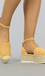 Camel Boho Espadrilles met Plateau