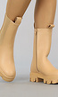 Basic Camel Lederlook Chelsea Boots