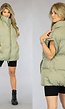Oversized Bodywarmer Olijfgroen