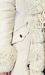 Beige Faux Fur Gevoerde Winterjas