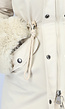 Beige Faux Fur Gevoerde Winterjas