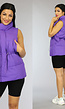 Basic Paarse Gewatteerde Bodywarmer