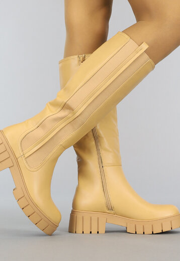 BF2023 Camel Lange Chelsea Boots