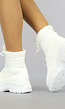 Witte Lak Snowboots met Grove Zool