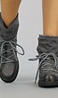 Grijze Gevoerde Snowboots met Veter