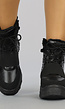 Zwarte Snowboots met Elastische Band