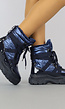 Blauwe Lak Snowboots met Grove Zool