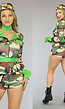 Longsleeve Army Playsuit Kostuum