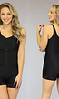 Corrigerende Zwarte Shapewear Body met Pijpjes