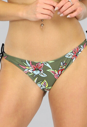 BF2023 Groene Push-Up Bikini met Print Broekje - Broekje