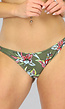 Groene Push-Up Bikini met Print Broekje - Broekje