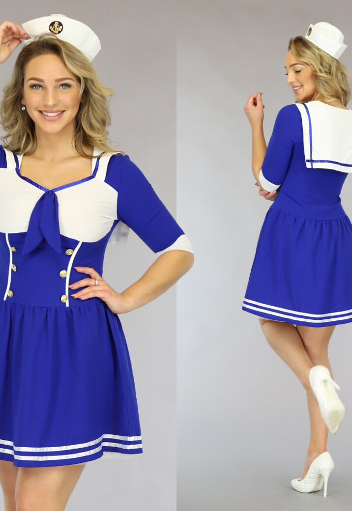 Blauw Matrozen Kostuum