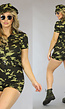 Camouflage Leger Playsuit Kostuum