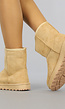 Basic Camel Mid Snowboots met Imitatiebont