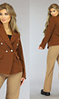 Bruine Button Blazer