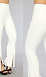 Witte Flared Pantalon met Splitjes