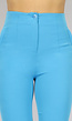 Nette Turquoise Pantalon met Sierzakken